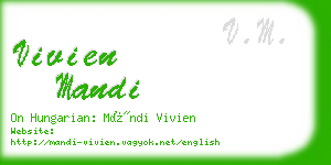 vivien mandi business card